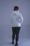 Whatever It Takes Keep Moving Forward White Lavender Hoodie