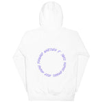 Whatever It Takes Keep Moving Forward White Lavender Hoodie