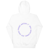 Whatever It Takes Keep Moving Forward White Lavender Hoodie