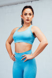 Ark Seamless Sports Bra-Sky Blue